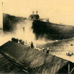 Saint-Nazaire : lancement du paquebot France aux Chantiers de l'Atlantique en 1910