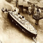 Le Queen Mary, lancé le 26 septembre 1934