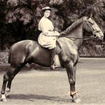 En 1908, Esmé sur Punch prenait la pause selon les critères de présentation du cheval de l’époque.