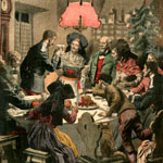 1914 : L’Alsace redevenue française fête Noël en compagnie d’officiers et soldats français.