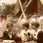 « Tricoter pour vous est un doux labeur, chers absents, chéris de tout notre cœur… »